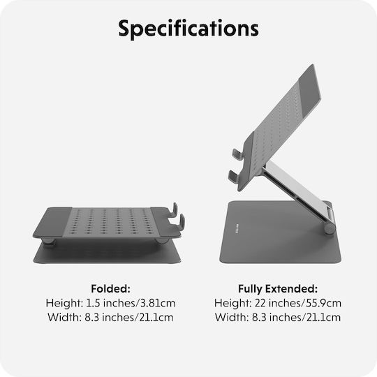 Βάση Στήριξης για Laptop έως 16" Ασημί S5634346