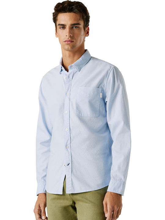 Long Sleeve Shirt Bleach Blue