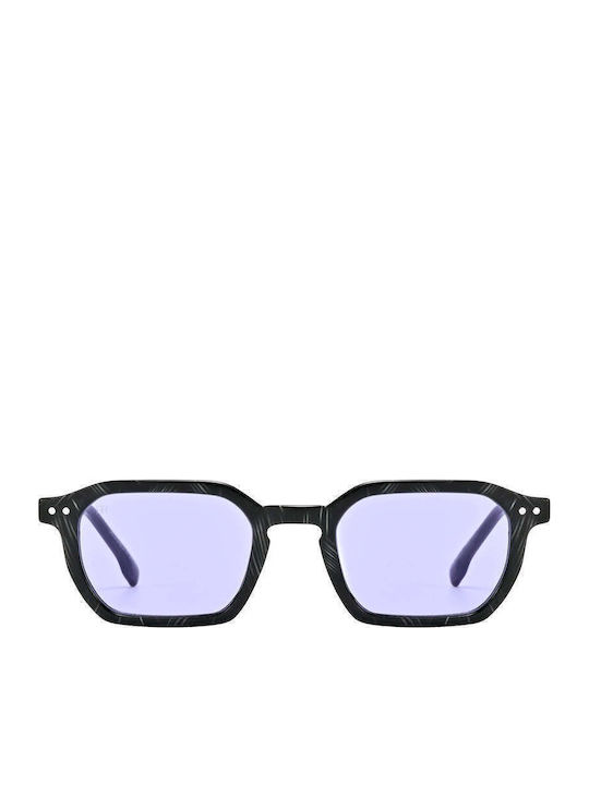 Red Raven Harper Unisex Ochelari De Soare Cu Ramă Din Plastic Violet Și Lentile Violet