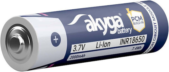 Li-ion Battery Inr18650 Akyga Aky2457 3.7v 2000mah Protection