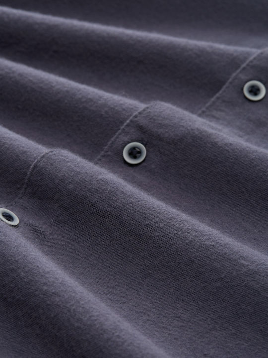 Camasa Barbati Maneca Lunga Albastru Marin Tonal Twill