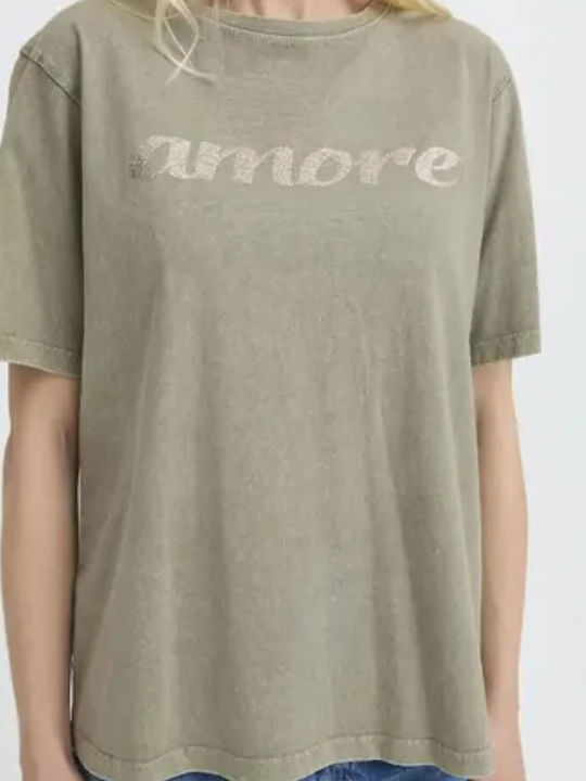 Γυναικείο T-shirt Χακι