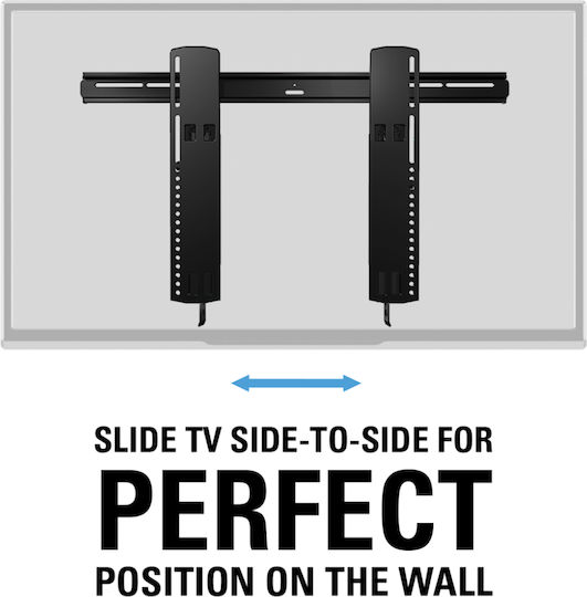 Universale Wandhalterung Für Fernseher Sanus Ultra-slim 101-215 Cm Schwarz