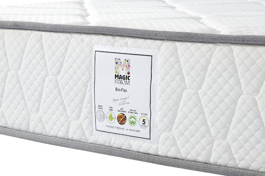 Bio-flex Saltea Single Anatomic Față-verso Pachet Rulat 90x190x20cm cu Arcuri Încapsulate