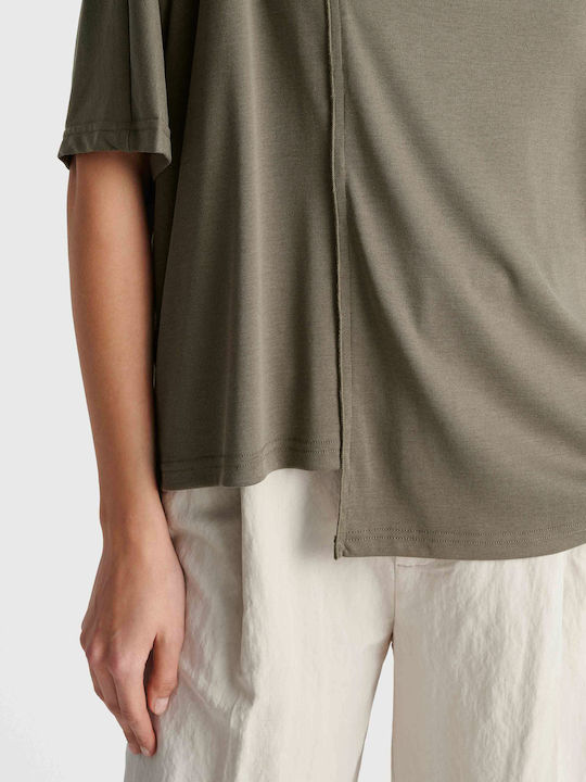 Women's Short Sleeve Blouse Green