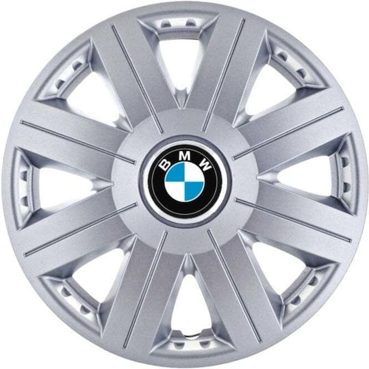 Set Car Hubcaps 14" 4 Pieces Gray