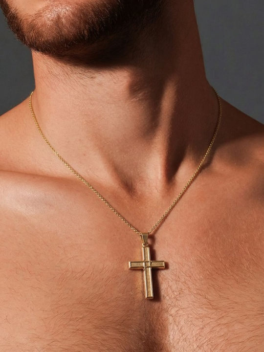 Papadopoulos Gold Мъжки Кръст Без Верижка