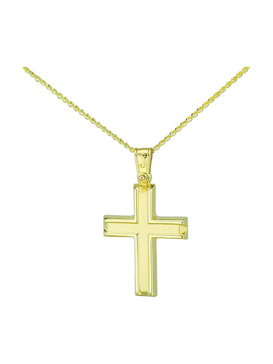 Papadopoulos Gold Männlicher Kreuz ohne Kette