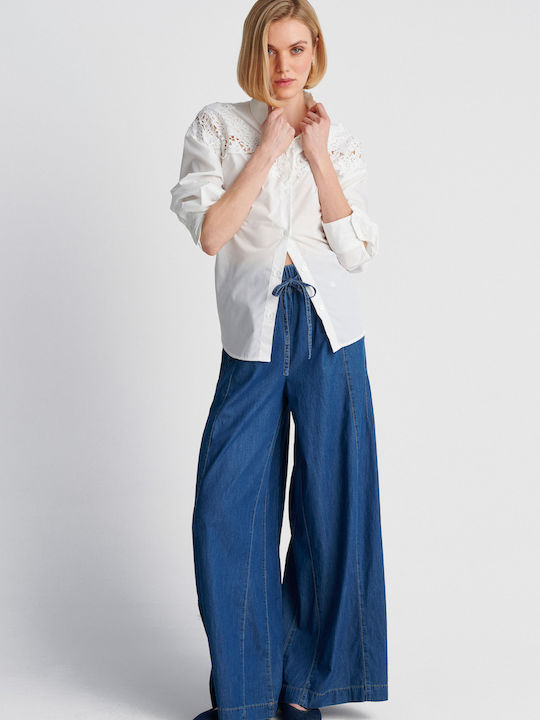 High Rise Women's Jean Pants in Loose Fit
