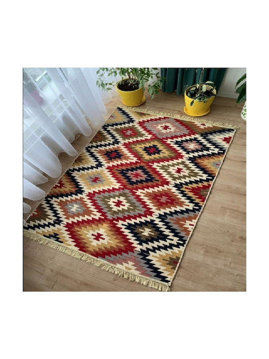 Kotonia Home Χαλί Βαμβακερό 60x90cm Πολύχρωμο