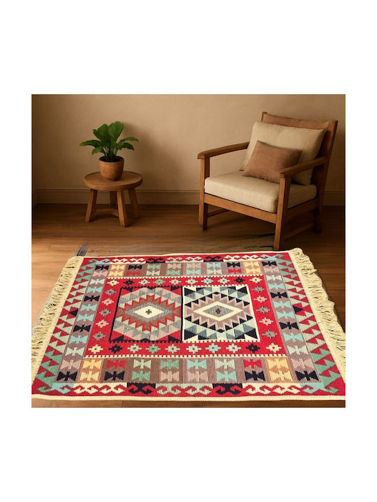 Kotonia Home Χαλί Διάδρομος Βαμβακερό Πολύχρωμο 80x150cm
