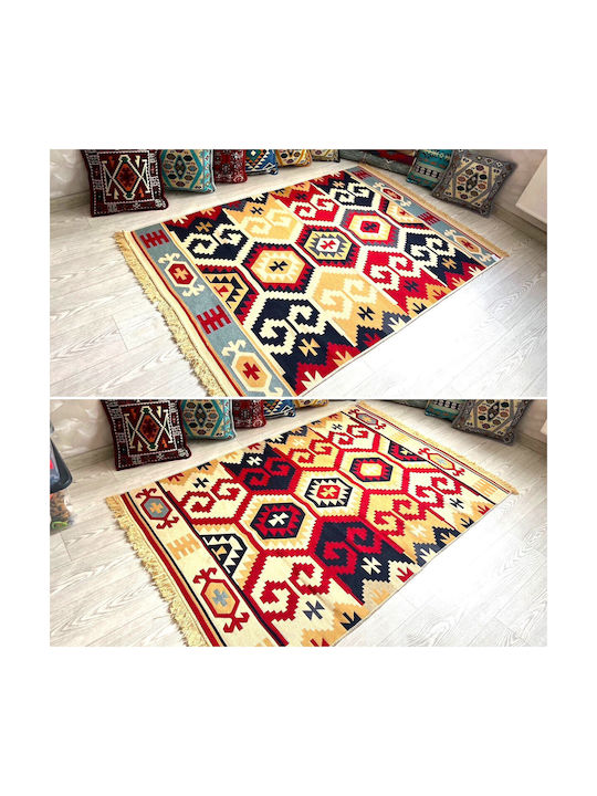 Kotonia Home Χαλί Βαμβακερό 120x180cm Πολύχρωμο