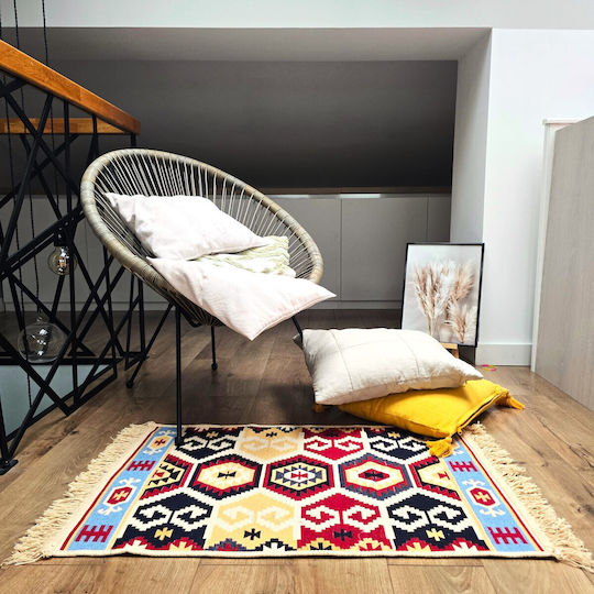 Kotonia Home Χαλί Ορθογώνιο Βαμβακερό Πολύχρωμο 120x180cm