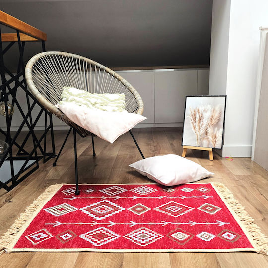 Kotonia Home Правоъгълен Памучен Многоцветен Килим 120x180см