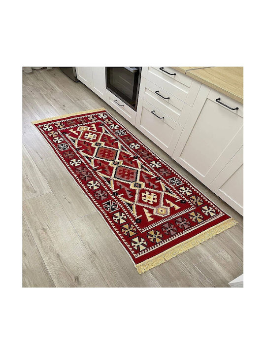 Kotonia Home Teppich Flur Baumwoll Mehrfarbig 80x150cm