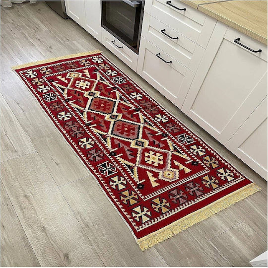 Kotonia Home Teppich Flur Baumwoll Mehrfarbig 80x150cm