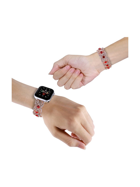 Metallisches-Armband Rose Gold 45mm