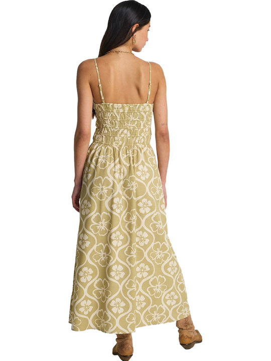 Summer Maxi Dress Cactus Green