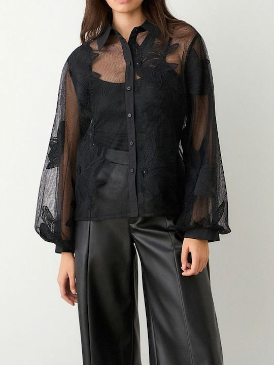 Long Sleeve Women's Shirt Black