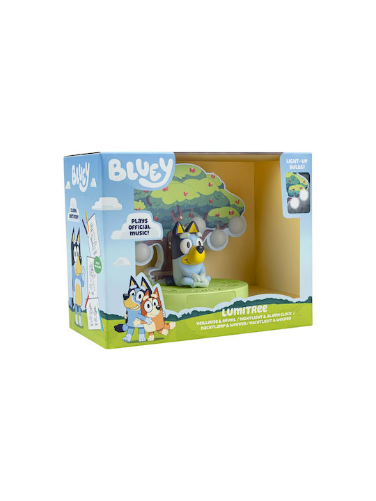Bigben Ceas Deșteptător Digital Cu Lumină De Noapte 3 Melodii Zgomot Alb Design Bluey 1200mah Vert Bleu