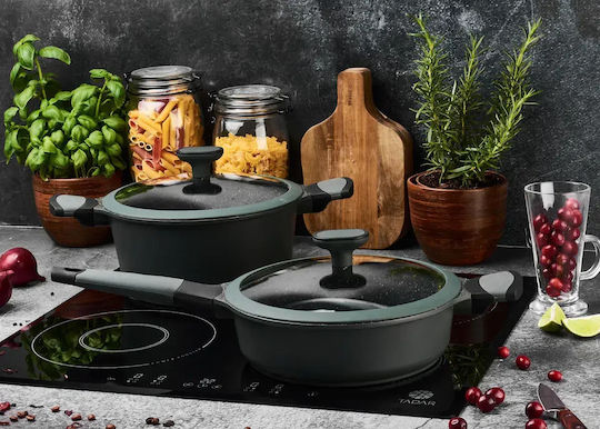 Starke Pro Тиган от Алуминий с Капак с Незалепващо Покритие 24cm