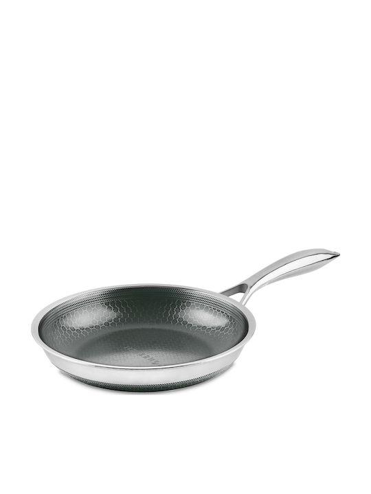 Kohersen Aluminium Pfanne mit Deckel mit Keramik Innenbeschichtung 20cm