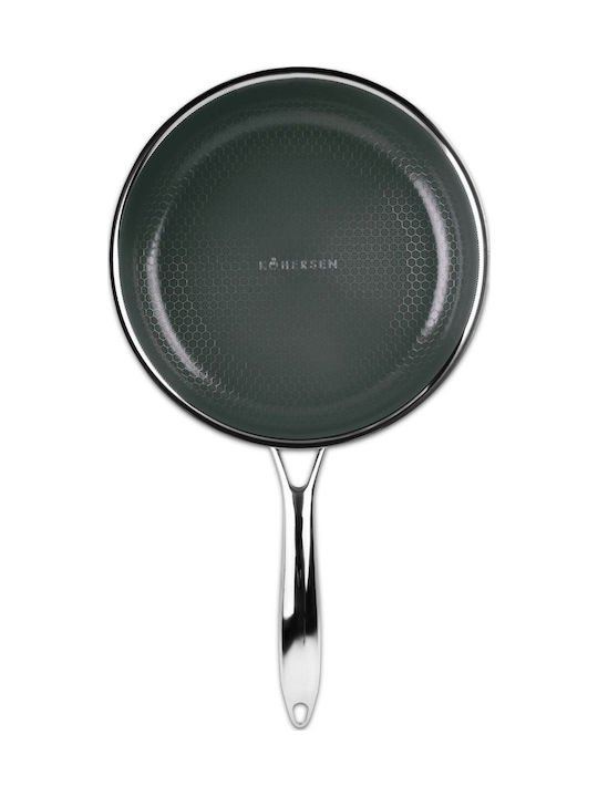 Kohersen Aluminium Pfanne mit Deckel mit Keramik Innenbeschichtung 26cm