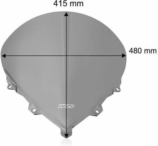Wrs Windshield Bm117fs 1200 05-07 Bmw K 1300 S Abs 09 08 Dark Smoke