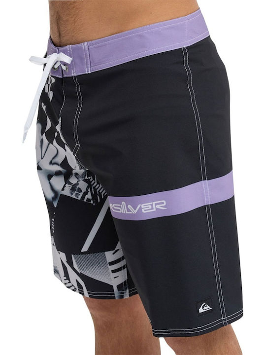 Surfsilk Straight Men's Swim Bermuda Black with Patterns