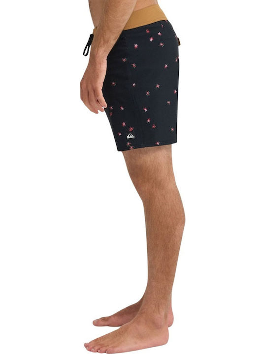 Surfsilk Kaimana Men's Swimwear Bermuda Black Floral Blossom