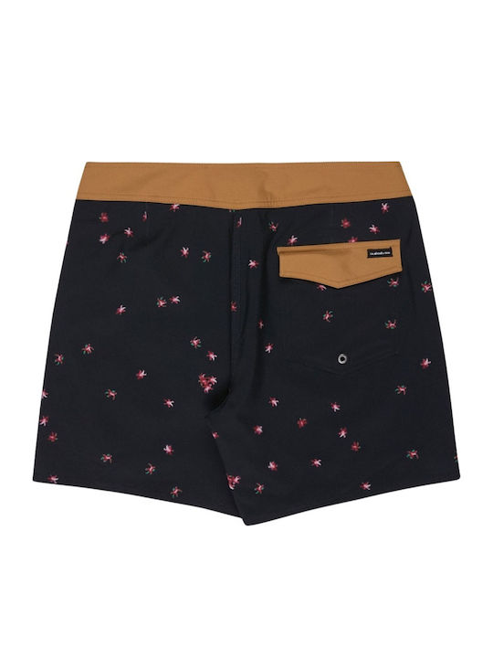 Surfsilk Kaimana Men's Swimwear Bermuda Black Floral Blossom