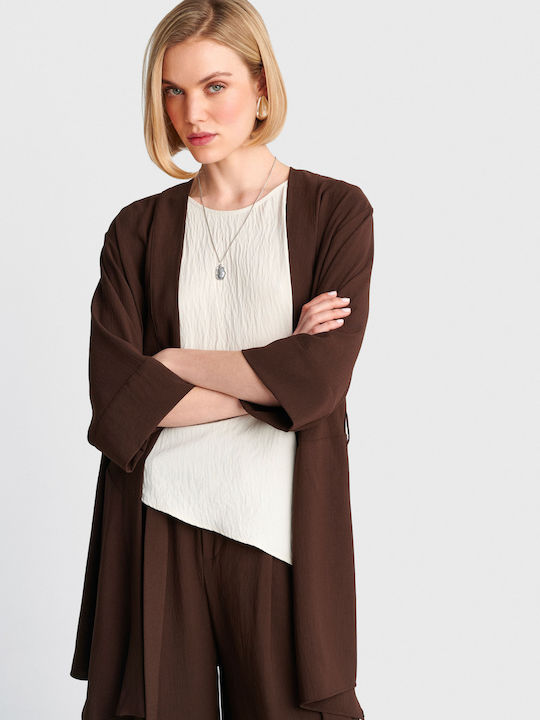 Women's Kimono Brown