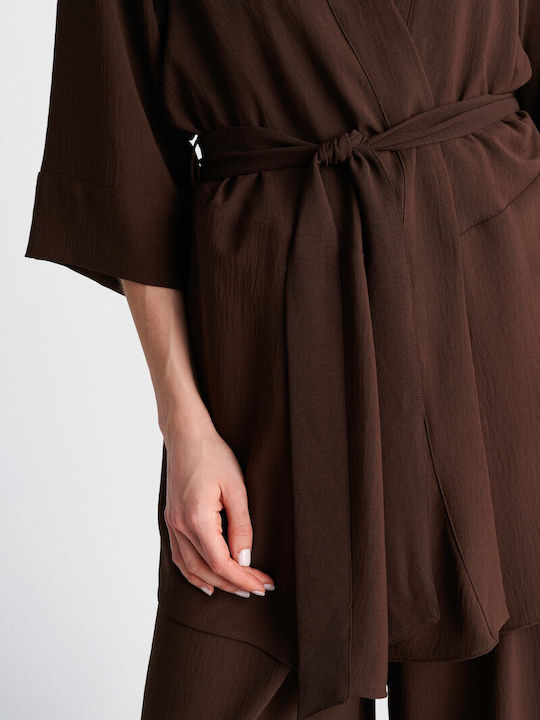 Women's Kimono Brown