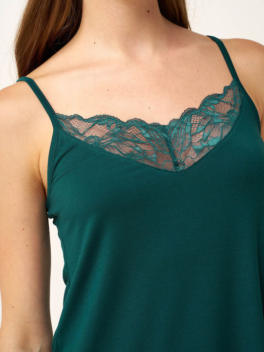 Vamp Καλοκαιρινό Babydoll Green Teal Vamp Καλοκαιρινό Babydoll Green Teal