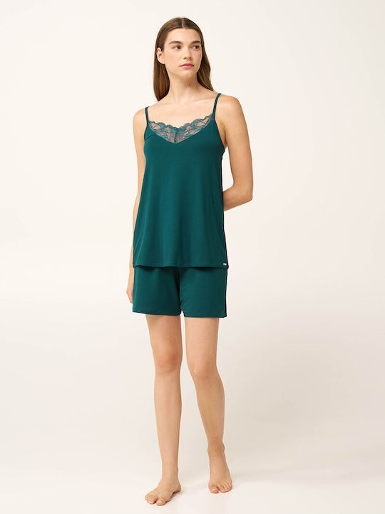 Vamp Καλοκαιρινό Babydoll Green Teal