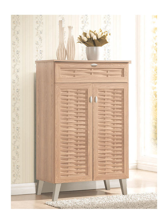 Holz Schuhschrank FP-03C mit 5 Regalen Beige L77.8xW36.8xH119.6cm