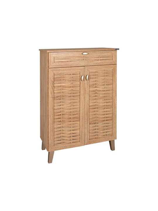 Holz Schuhschrank FP-03C mit 5 Regalen Beige L77.8xW36.8xH119.6cm