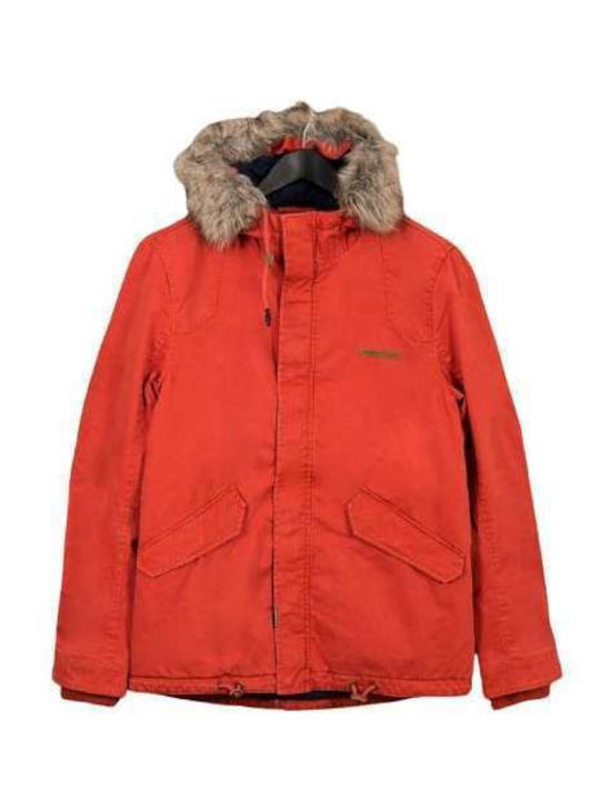 Winter Parka Jacket Orange