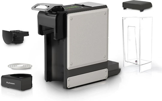Rohnson Kapsel-Kaffeemaschine Nespresso Druck 19bar Schwarz