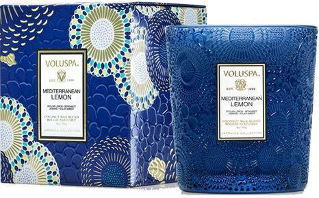 Ароматна свещ Средиземноморски лимон Класик Voluspa 10x10 см