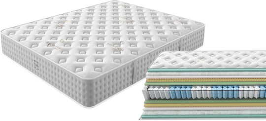 Greco Strom Sand Υπέρδιπλο Ανατομικό Στρώμα Foam / Memory Foam Διπλής Όψης 160x200x32cm με Ανεξάρτητα Ελατήρια