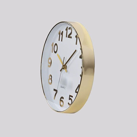 Wall Clock Plastic White 30x4.2cm
