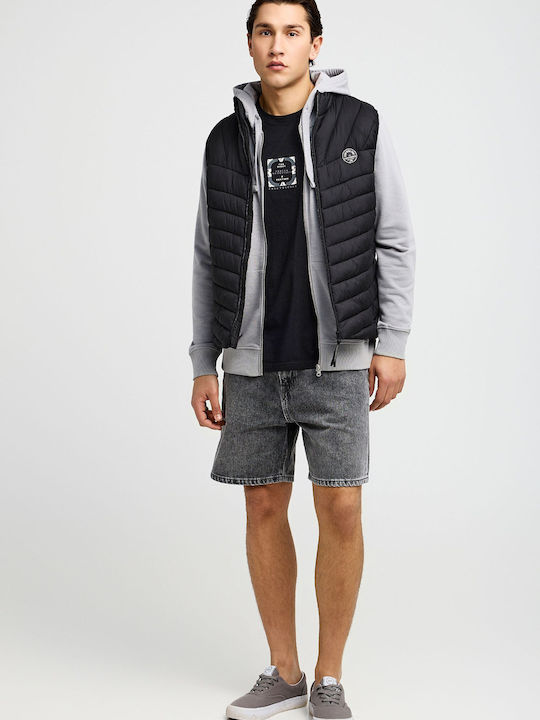 Sleeveless Puffer Jacket Black
