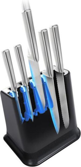 Tefal Ever Sharp Messer Set mit Sockel aus Rostfreiem Stahl 6 Stück