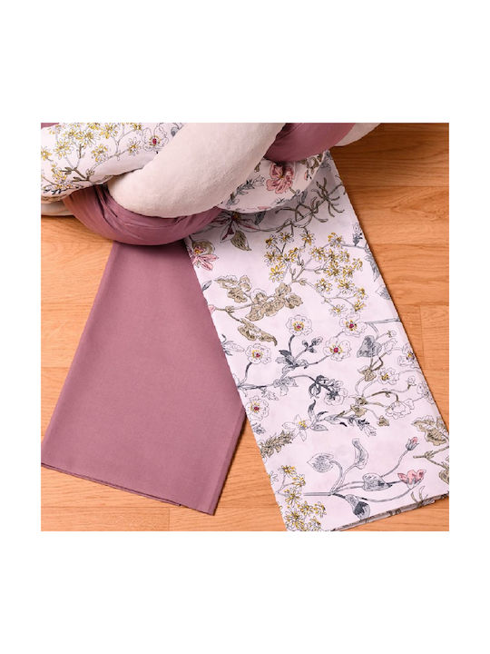 abo Baby Sheets Set Cradle Cotton Pink 70x120cm 2pcs