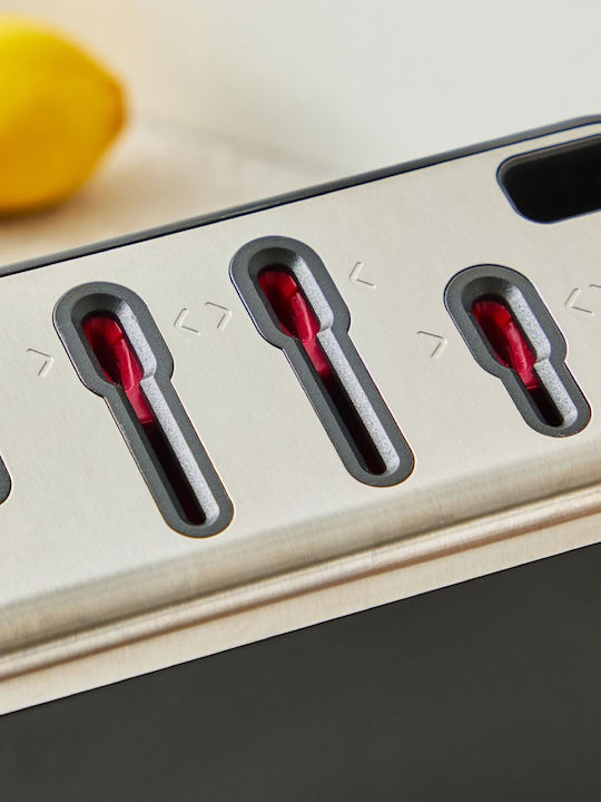 Tefal Ever Sharp Messer Set mit Sockel aus Rostfreiem Stahl 6 Stück