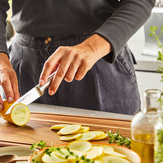 Tefal Ever Sharp Messer Set mit Sockel aus Rostfreiem Stahl 6 Stück