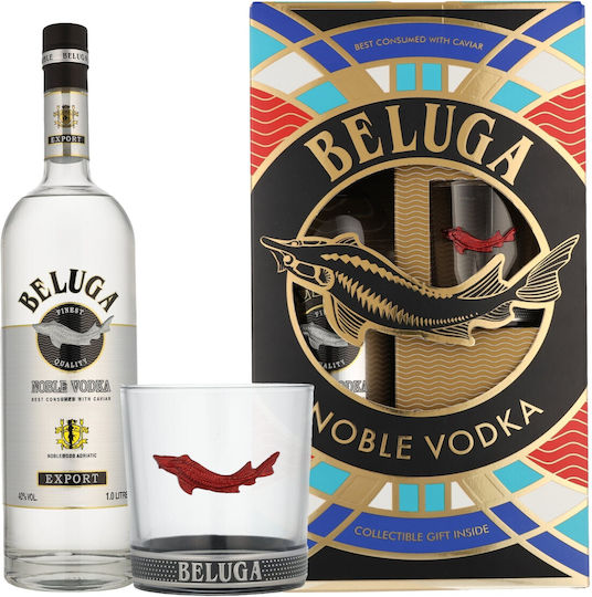 Wodka Beluga Noble Gb 1000ml 40% + 1 Highball-Glas