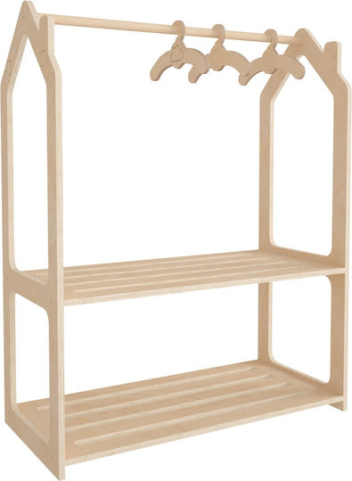 Kinderkleiderbügel Fb918225.03 Birkenholz Natur 86x49x110cm