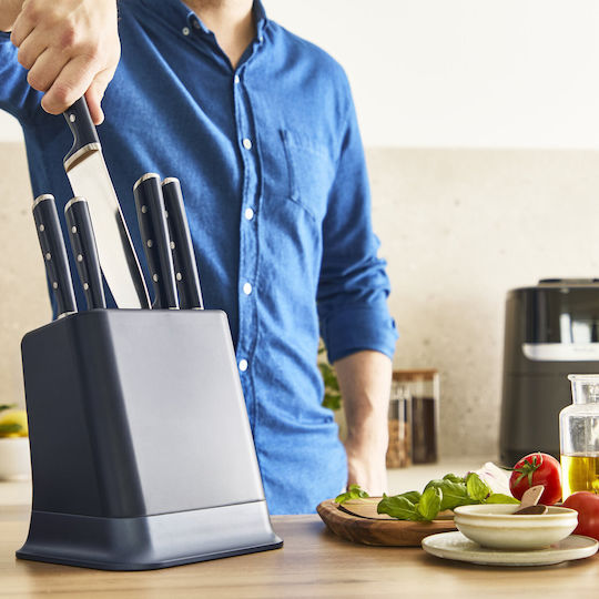 Tefal Ever Sharp Σετ Μαχαίρια με Βάση από Ανοξείδωτο Ατσάλι 5τμχ